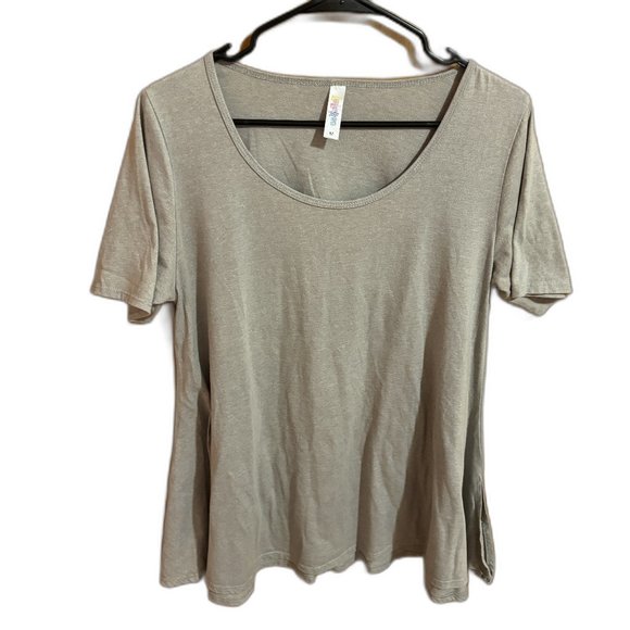 Lularoe Solid Gray Swing Perfect T Short Sleeve Top Medium - Picture 1 of 14